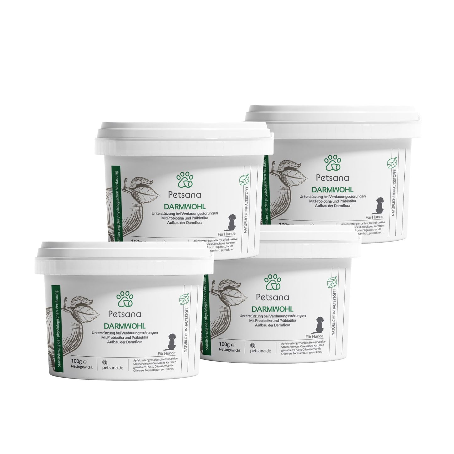 Präbiotika Probiotika für Hunde 4er Pack